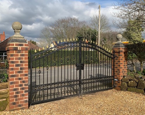Wrought iron driveway gates - wrought,