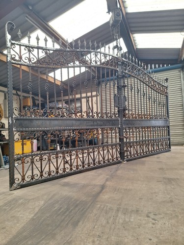 Wrought iron driveway gates - iron,