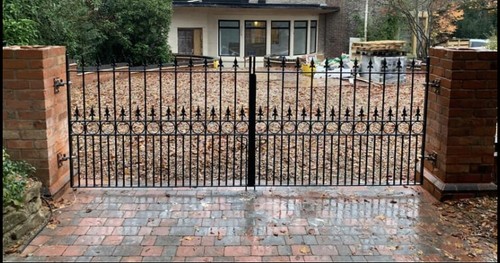 Metal gate driveway - gate, ,