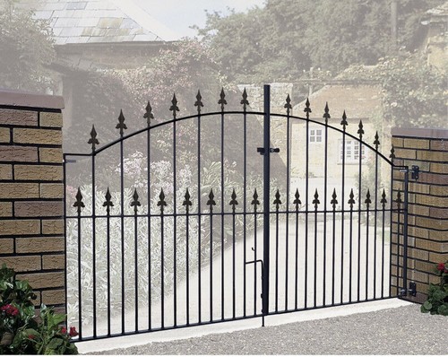 Wrought iron double - wrought, driveway