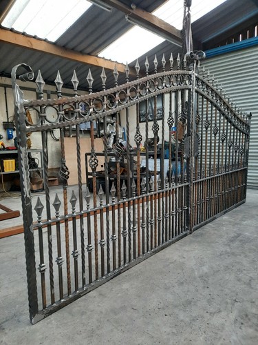 Wrought iron driveway - driveway, gates