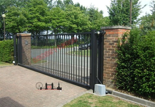 New wrought iron driveway - new,
