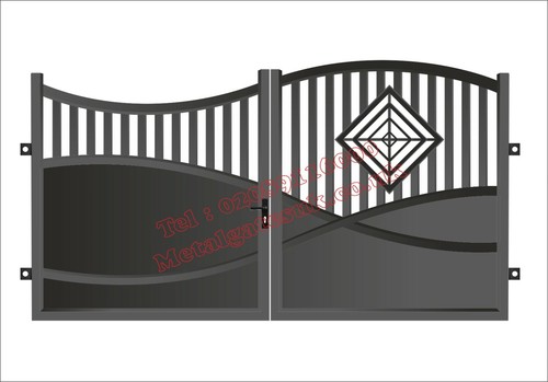 Driveway gates composite - driveway, wood