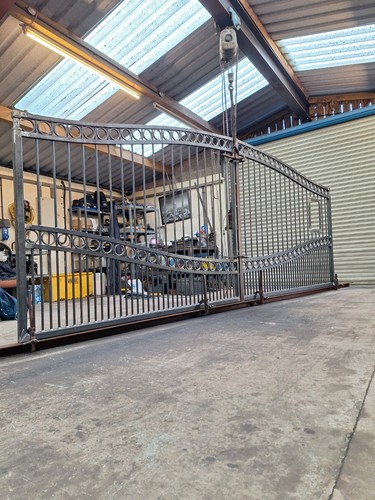 Wrought iron driveway gates - wrought,