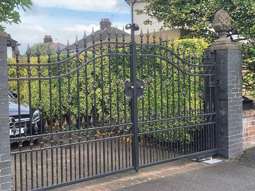 Driveway metal gate double - ,,