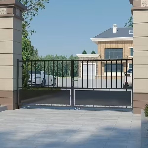 Metal gates driveway wide - metal, 3m