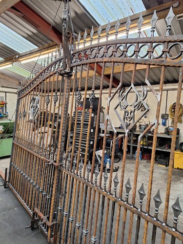 Bespoke wrought iron driveway - wrought,