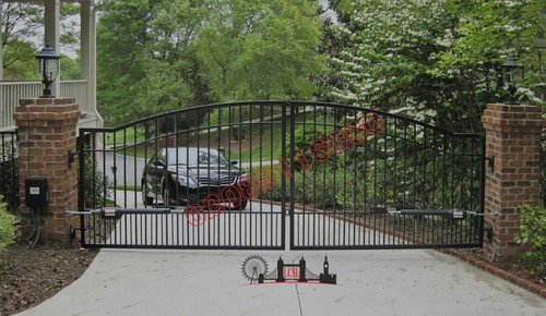 New wrought iron driveway - wrought,