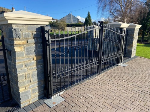 Wrought iron driveway - wrought,