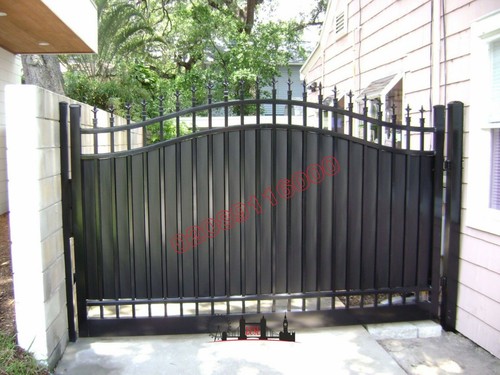 New wrought iron driveway - wrought,